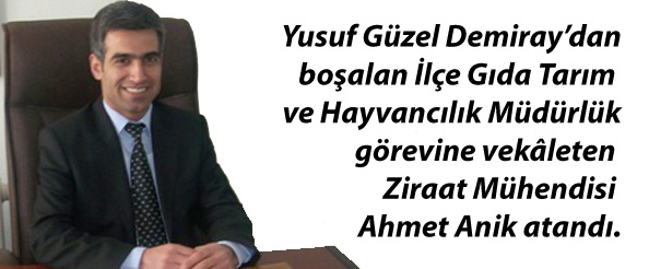 Genç ilçe gıda tarım ve hayvancılık`ta anik dönemi