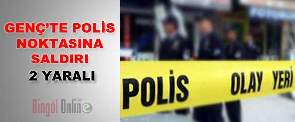 Genç`te polislere saldırı: 2 yaralı