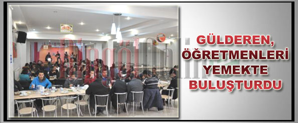 Gülderen, öğretmenleri de unutmadı