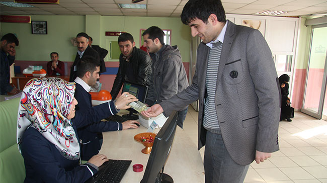 Hastalara en tatlı karşılama