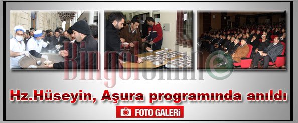 Hz.hüseyin, aşura programında anıldı