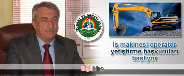 Iş makinesi operatör yetiştirme başvuruları başlıyor