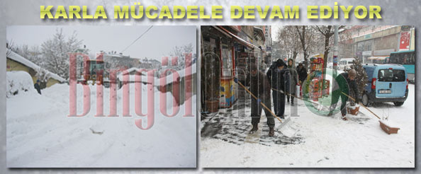 Karla mücadele devam ediyor