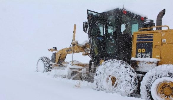 Karla mücadele devam ediyor