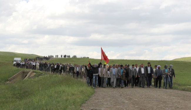 Karlıova`da karakol protestosu