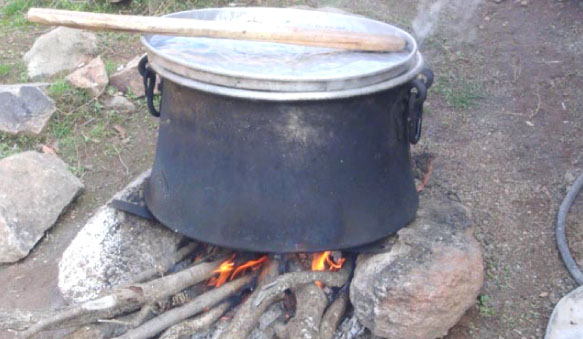 Kışlık kavurma hazırlığı yoğunlaştı