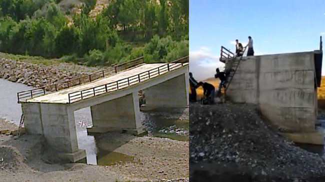 Köprü var yol yok!