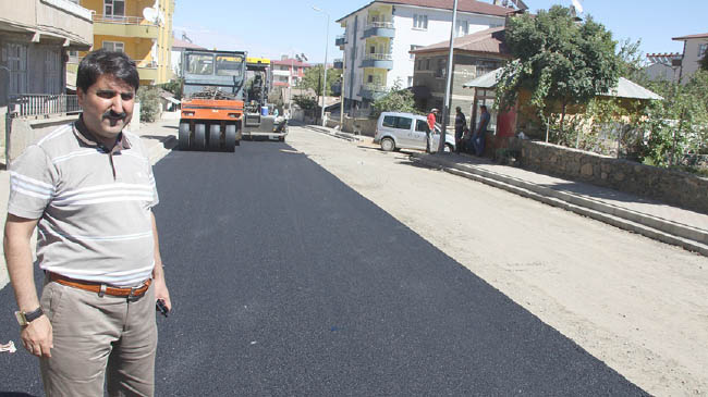 Kültür mahallesi asfaltla tanıştı!