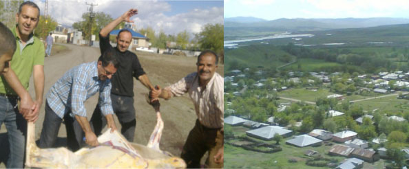 Kurban dayanışmasında örnek köy