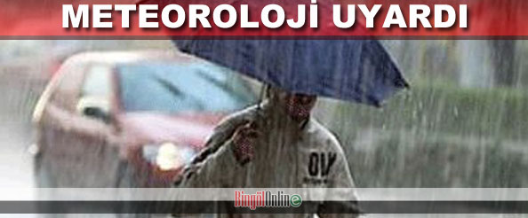 Kuvvetli yağış uyarısı