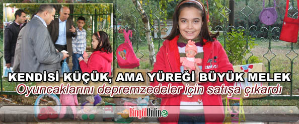 Oyuncaklarını depremzedeler için satışa çıkardı