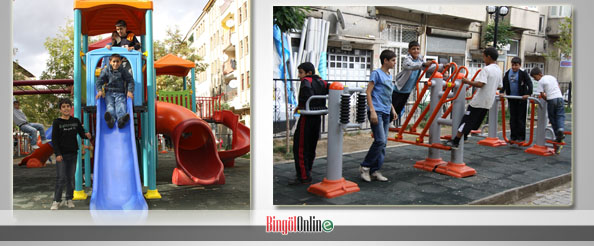 Parklar çocukların ilgi odağı