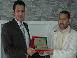 Peygamber sevdalıları platformu`ndan gazetemize plaket