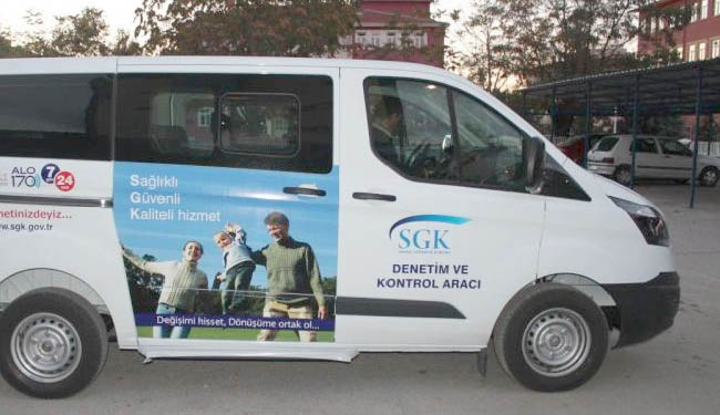 Sgk mobil araçla vatandaşın ayağına gidecek