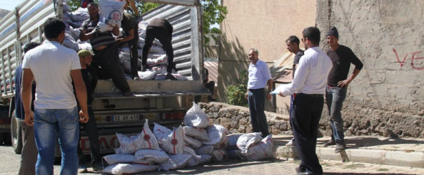 Solhan sydv kömür dağıtımına başladı