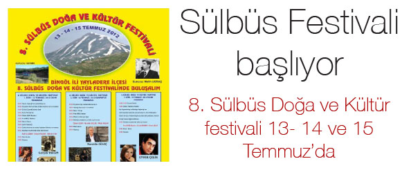Sülbüs festivali başlıyor