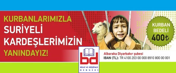 Suriyeli mülteciler için kurban kampanyası