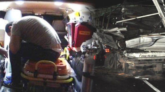 Tanker kazası: 2 ölü, 3 yaralı