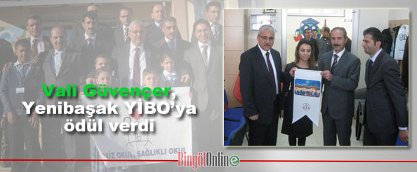 Vali güvençer, yenibaşak yibo`ya ödül verdi
