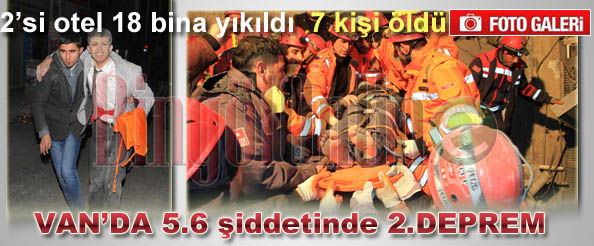 Van`da 5.6 şiddetinde deprem!