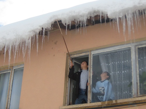 Yedisu`da yoğun kar yağışı