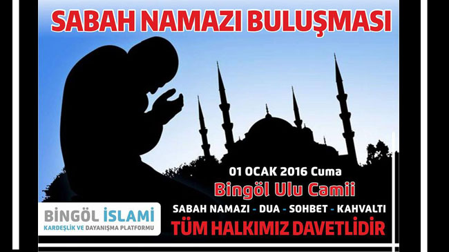 Yeni yıla namazlı giriş