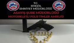 Bingöl`de ruhsatsız silah ele geçirildi