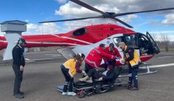 Kar Engeli Helikopterle Aşıldı