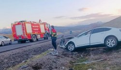Bingöl-Diyarbakır yolunda kaza: 1 Kişi Yaralandı