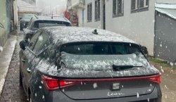 Karlıova`da nisan karı etkili oldu